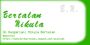 bertalan mikula business card